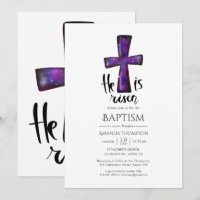 Religiöse Lila Galaxie Christliche Taufe