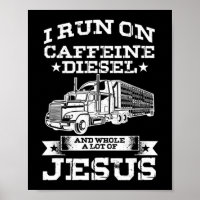 Religiöse LKW-Fahrer laufen auf Koffein-Lot
