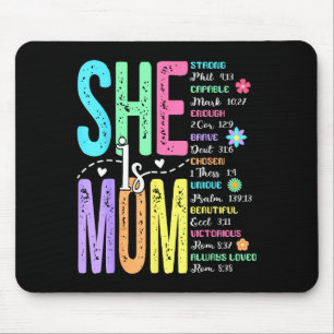 Religiöse Mama ist Mutter Bibelvers christliche Mu Mousepad