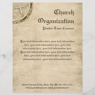 Religiöse Organisation - Alter Kreuzschrift Briefkopf