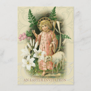 Religiöse Oster-Frühlings-Pascha-Brunch-Feier Einladung