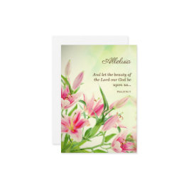 Religiöse Osterkarten - Linsen Alleluia