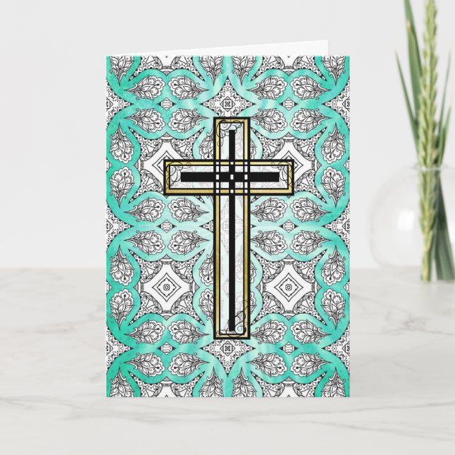 Religiöse Osterratskarte Feiertagskarte (Vorderseite)