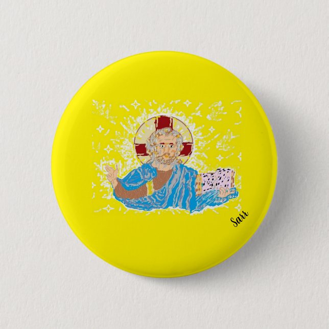 Religiöse Schaltfläche : Christus Button (Vorderseite)