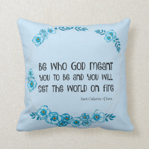 Religiöse St. Catherine von Siena Quote  Kissen