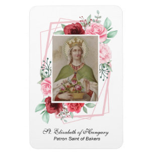 Religiöse St. Elizabeth von Ungarn Patronenbakers Magnet