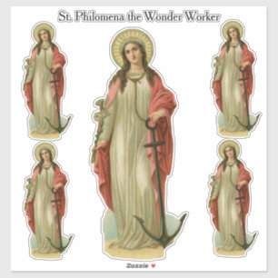 Religiöse St. Philomena, der Wunderarbeiter-Martyr Aufkleber