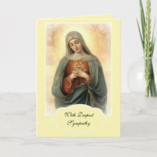 Religiöse Sympathie Schmerzensmutter Maria Katholi Karte