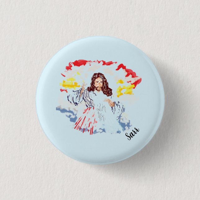 Religiöse Taste : Jesus Christus Button (Vorderseite)