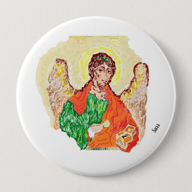 Religiöse Tasten: Archangel Raphael Button (Vorderseite)