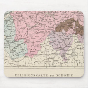 Religiöse und sprachliche Karte der Schweiz Mousepad