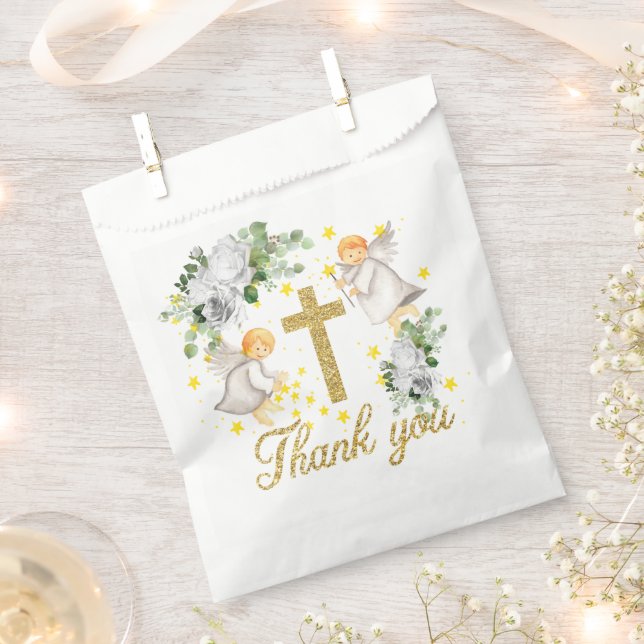 Religiöse Veranstaltungen Wasserfarbengel Danke Geschenktütchen (Ausgeschnitten)