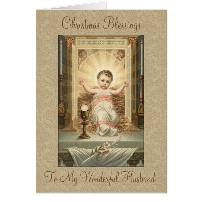 Religiöse Weihnachten Segen Husband Baby Jesus (Vorne)