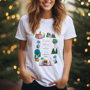 Religiöse Weihnachts-Krippenszene T-Shirt