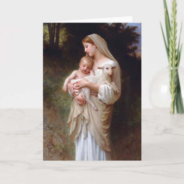 Religiöse Weihnachtskarte Feiertagskarte (Vorderseite)