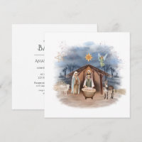 Religiöse Weihnachtskrippe Geburt Jesus Christus i