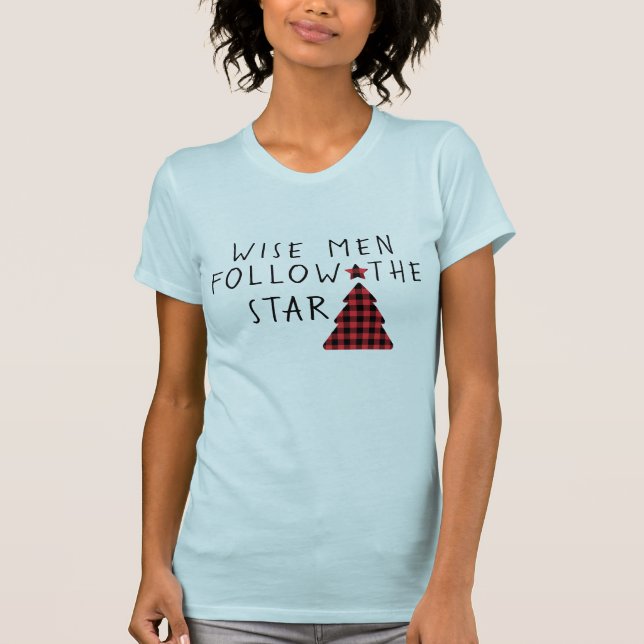 Religiöse Weisen Weihnachtsbaum-Sterne Frauen T-Shirt (Vorderseite)