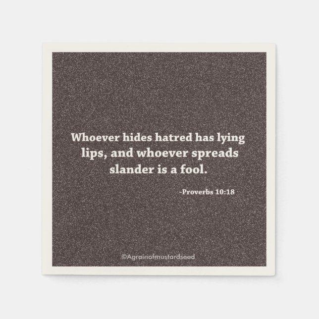 Religiöse Zitate Serviette (Vorderseite)