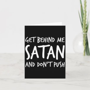 Religiöser Christ Jesus Geh Hinter Mir Satan Und Karte