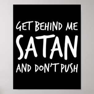 Religiöser Christ Jesus Geh Hinter Mir Satan Und Poster