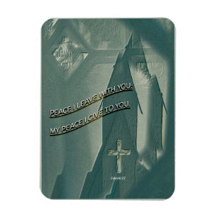 Religiöser christlicher Glaube Frieden hinterlasse Magnet