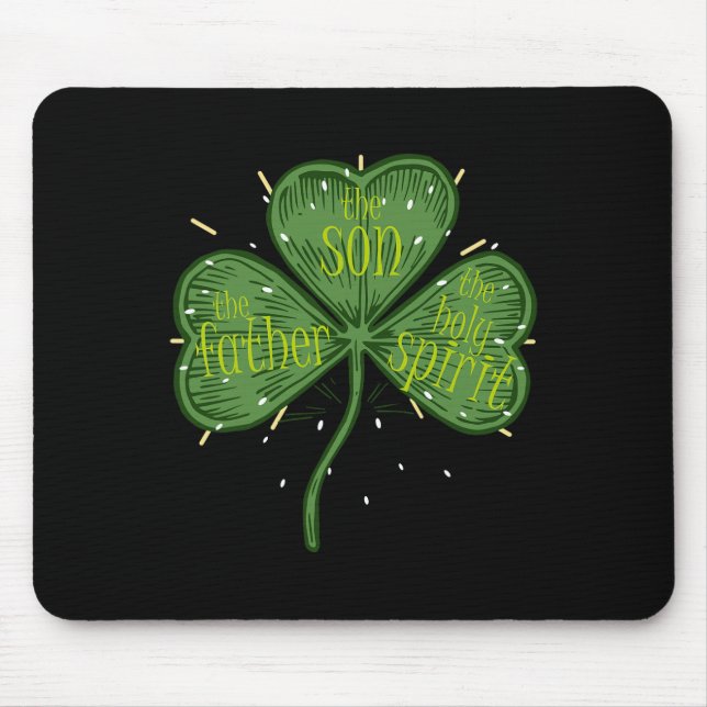 Religiöser christlicher katholischer St. Patricks- Mousepad (Vorne)