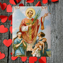 Religiöser Christlicher Katholischer Valentinstag Postkarte