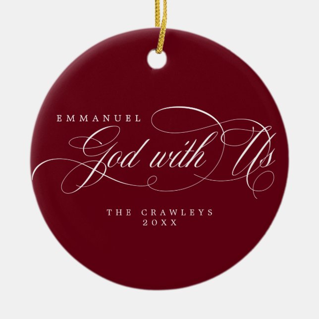 Religiöser Gott mit unserem Foto Keramik Ornament (Vorne)