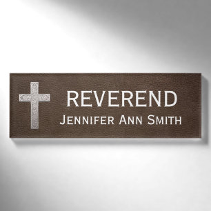 Religiöser hochachtungsvoller Titel ehrwürdig Namenschild