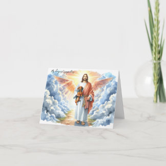 Religiöser Hund verliert Beileid-Jesus mit Dackel Karte