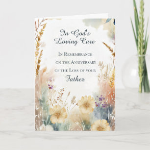 Religiöser Jahrestag des Verlusts des Vaters Karte