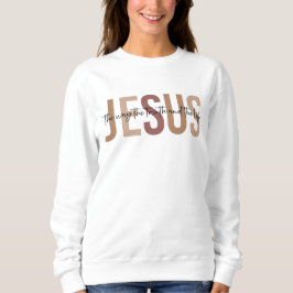 Religiöser Jesus Inspirational White Sweatshirt