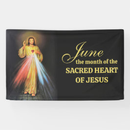 Religiöser Juni Heiliges Herz Jesu Banner