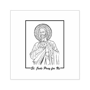 Religiöser katholischer St. Jude-Cousin Jesu Gummistempel