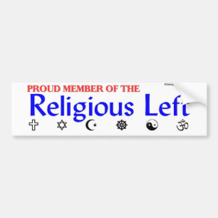 Religiöser links Autoaufkleber