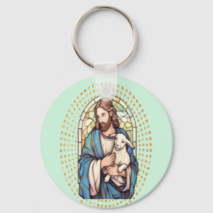 Religiöser Schlüsselanhänger, Gott und Lamm Schlüsselanhänger