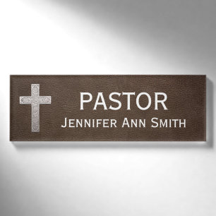 Religiöser Titel EHRENAMTLICHPASTOR Namenschild