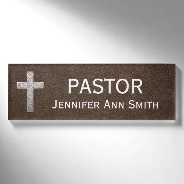 Religiöser Titel EHRENAMTLICHPASTOR Namenschild (Vorderseite)