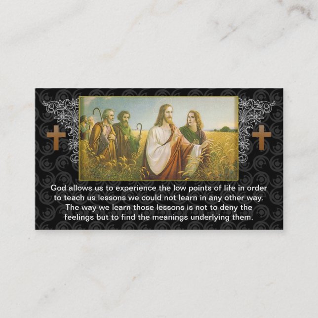 Religiöser Visitenkarteentwurf Jesus-Gottes Visitenkarte (Vorderseite)