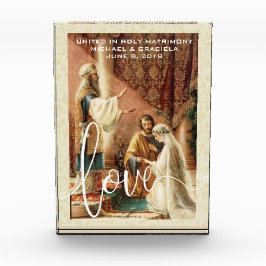 RELIGIÖSES ANDENKEN HOCHZEITS-MARYS JOSEPH FOTOBLOCK