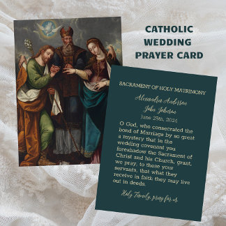Religiöses Christlich-katholisches Hochzeitgebet H Mitteilungskarte