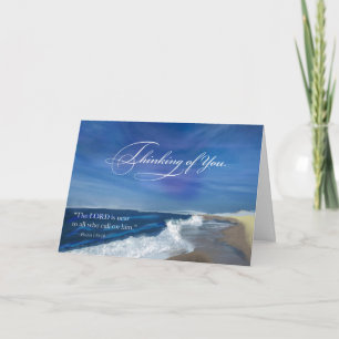 Religiöses Denken von euch wacht auf Ocean Blue Sk Karte