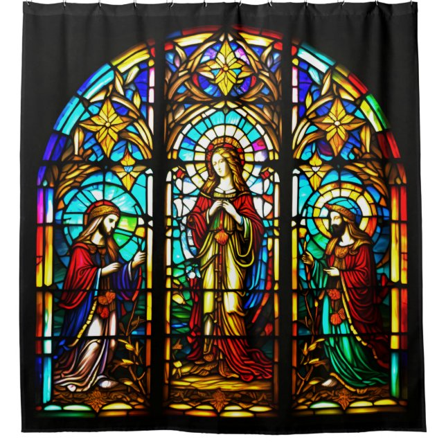 Religiöses festes Glas Duschvorhang (Vorderseite)