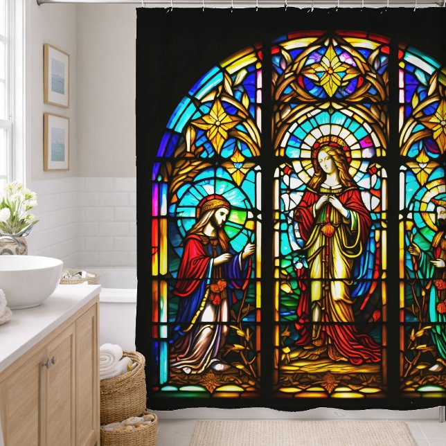 Religiöses festes Glas Duschvorhang (Von Creator hochgeladen)