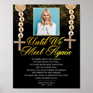 Religiöses Foto Elegantes Memorial Beerdigung Gedi Poster