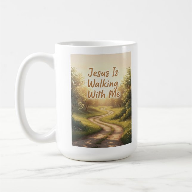 Religiöses Gehen mit mir Kaffeetasse (Links)