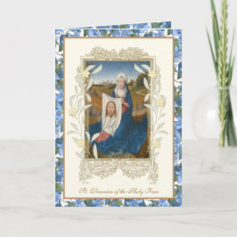 Religiöses heiliges Gesicht Jesu floral Karte