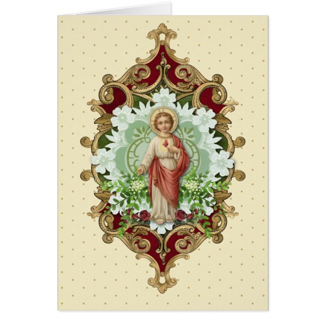 Religiöses Heiliges Herz Jesus katholisches Gebet (Vorne)