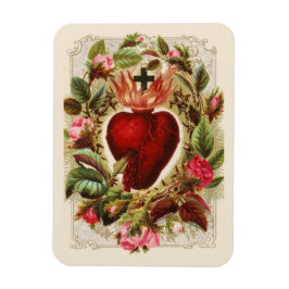 Religiöses Heiliges Herz Jesus Rose Katholische Magnet