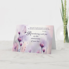 Religiöses Jubiläum der Blume des Verlustes Butter Karte